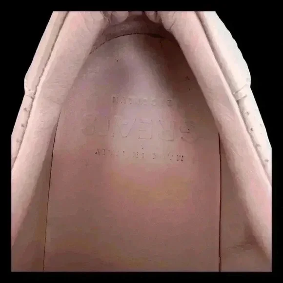 Greats Brooklyn The Royal Pink Perforated Leather Sneaker Italy Size 8.5 - Picture 15 of 15